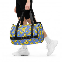 Yellow Butterfly Gym Bag