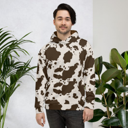 Gray & Brown Camouflage Hoodie For Outdoorsmen