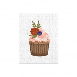 Cupcake With Pink Icing Jigsaw puzzle