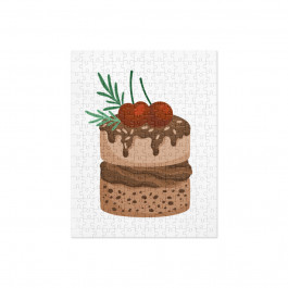 Chocolate Dessert With Cherries On Top Jigsaw puzzle