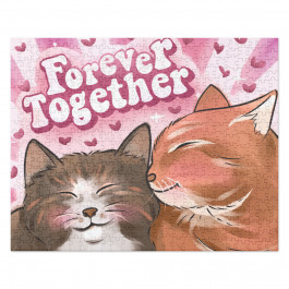 Cat Couple Forever Together Jigsaw puzzle