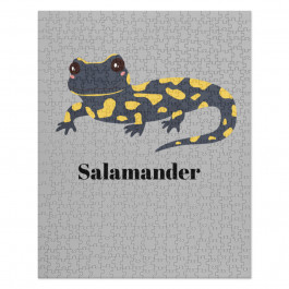 A Gray & Yellow Salamander Jigsaw Puzzle