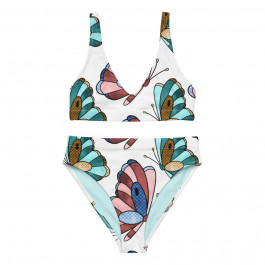 Butterflies Recycled High-waisted Bikini