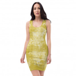 Abstract Gold Dress