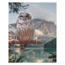 Owl Perched In Tree Jigsaw puzzle